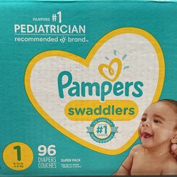 Pampers Swaddlers Diapers Size 1 