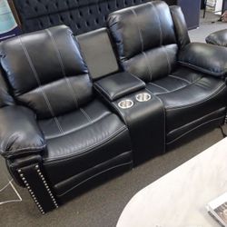 New Reclining Sofa And Loveseat With Steal Cup Holder And Free Same Day Delivery, Cash On Arrival 