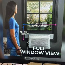 New GE Profile Clear view Air Conditioner - Full Window View