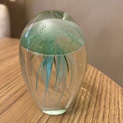  Jellyfish - art glass paperweight  - coastal decor