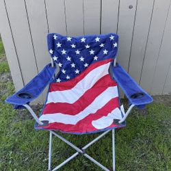  Camping American Flag Patriotic Outdoors Chair Beach Red White Blue Freedom Claybrooke 10 in 1 Tv Companion Emergency  Travel Tailgating Car Boat Off