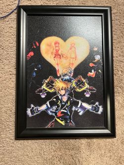 Framed Printed Artwork Kingdom Hearts 2