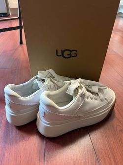 UGG White Platform Sneakers size 9
