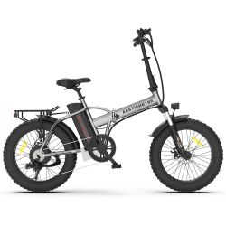 AOSTIRMOTOR Folding Electric Bike Ebike Bicycle 750W Motor 20 Fat Tire With 48V/12.5Ah Li-Battery Beach Snow Bicycle A30