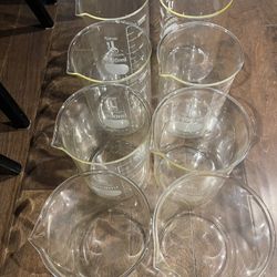 8 Karter Scientific 3,000 mL Glass Beakers – $90 for the Set (2 SETS AVAIALABE)