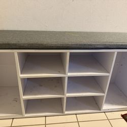 Shoe rack with bench 