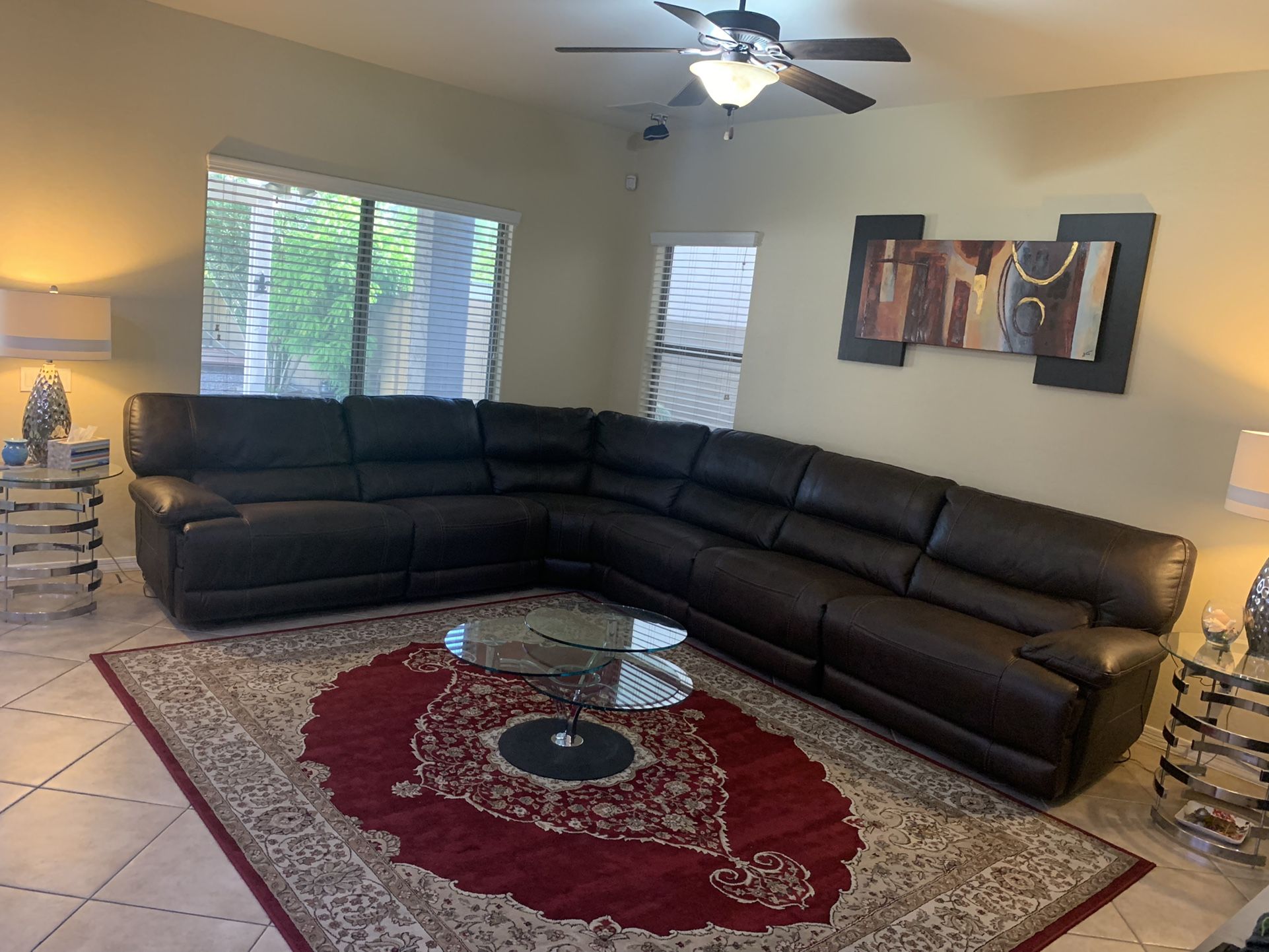 Sectional Recliner sofa from Livingspaces (6piece)