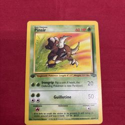 Pokémon Card Pinsir 1st Edition Non-holo Jungle Set