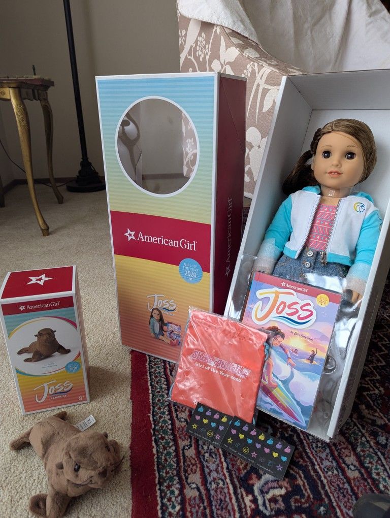 NIB American Girl Doll Joss Set & Sea Lion Retired