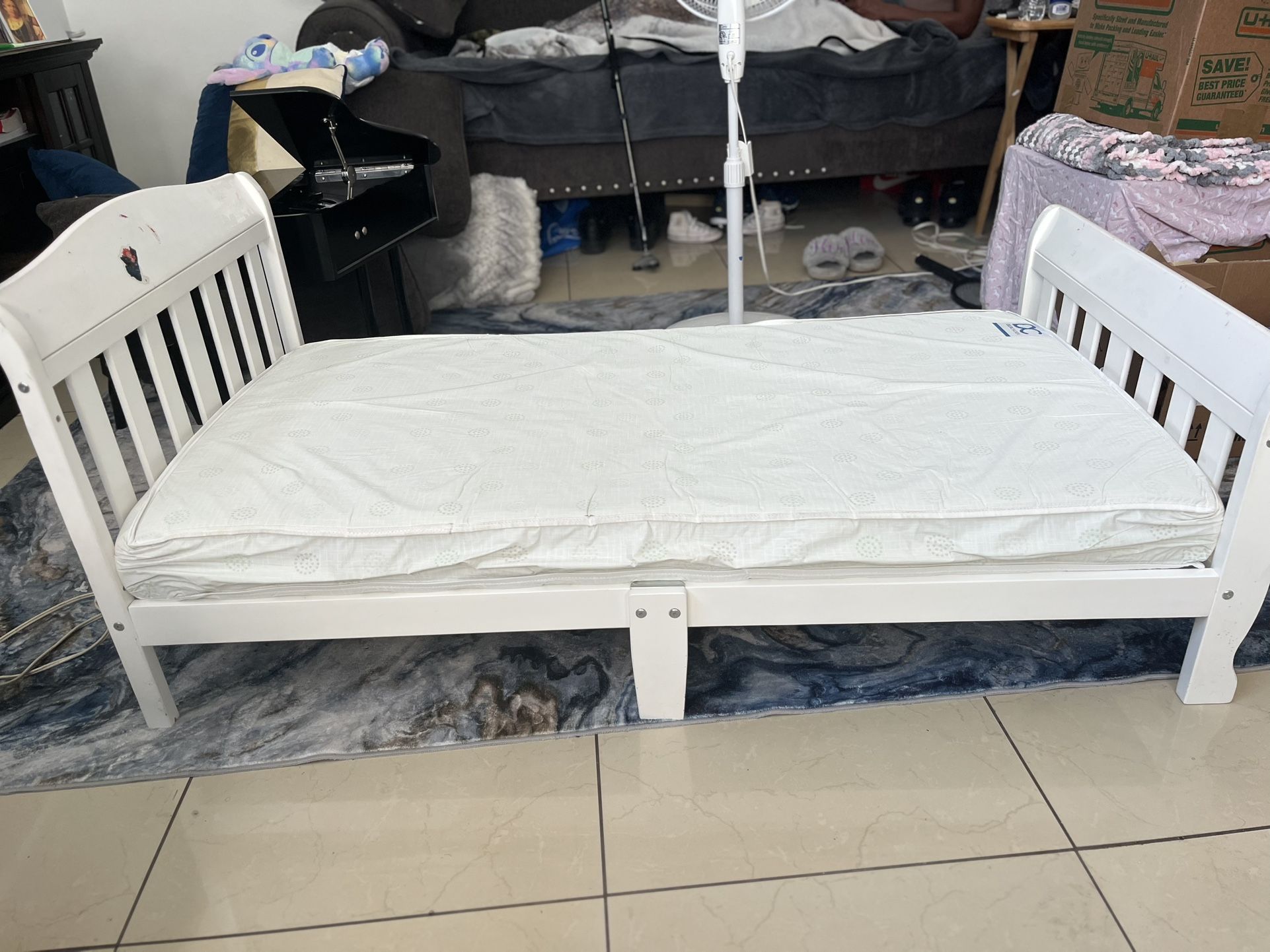 Toddler Bed & Mattress