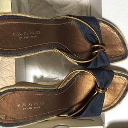 Denim and Gold Slide, size 39 (9)