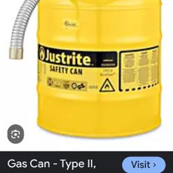 Justrite Safety Can  Type 2 Diesel 5 Gallon