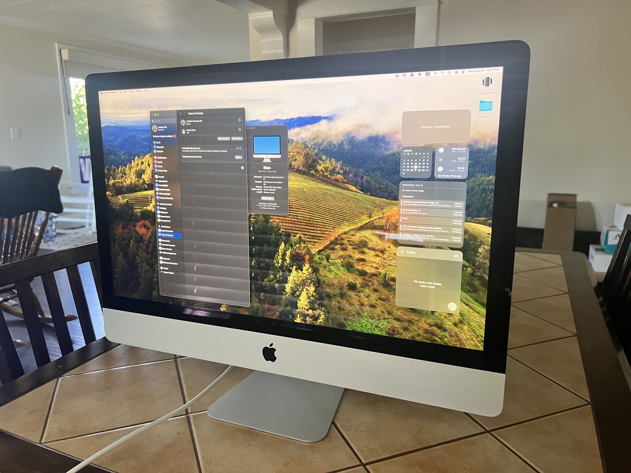 iMac 27in Retina 5k, 2020