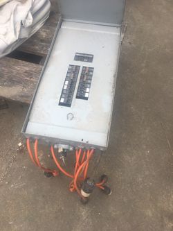 Power pole breaker box