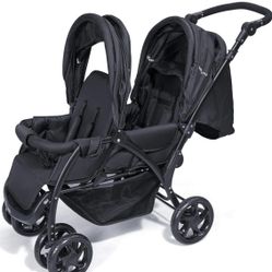 Baby Joy Double Stroller ,color Black,size 0-4 Years 