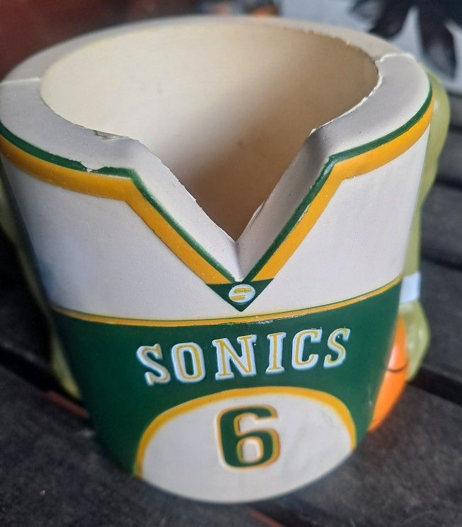 Vintage Seattle Supersonics Cup Bottle Koozie Cozy Miller Lite Sonics #6