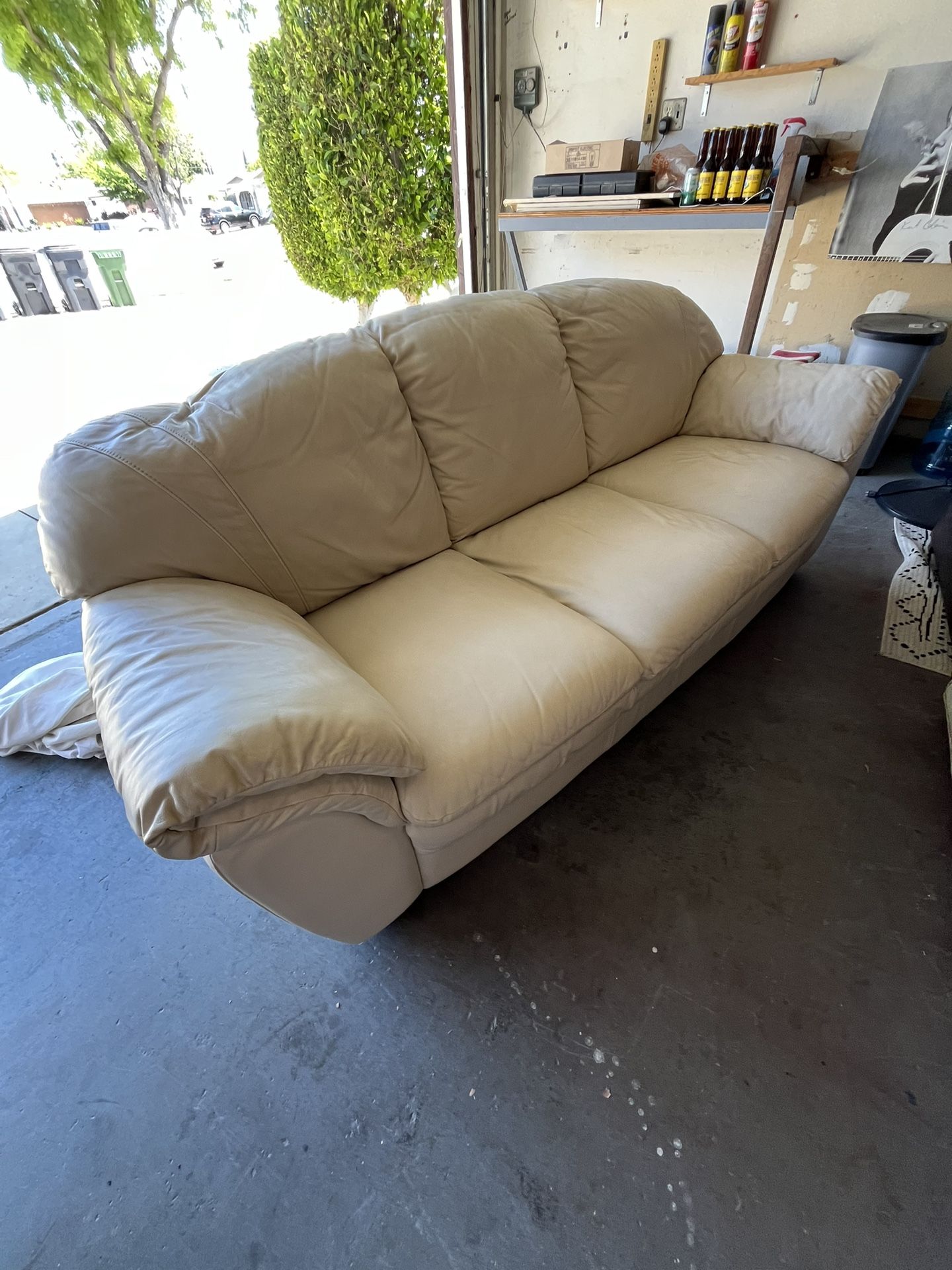 White Leather Couch