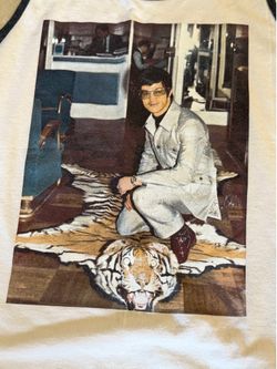 Bruce Lee Photo Vintage Roots of Fight White Tank top Large Rare