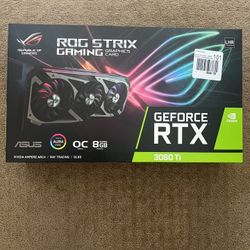 NVIDIA ASUS ROG STRIX RTX 3060ti OC V2 LHR