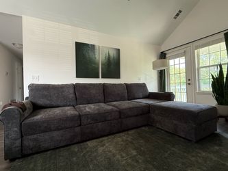 Lovesac Sactional - 5-Seat Modular Sectional – Charcoal Grey - Excellent Condition