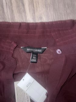 Burgundy Long Sleeve Top