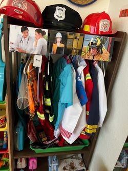 Kids Dress-Up Costume Set with Rack EVERYTHING $75 OB