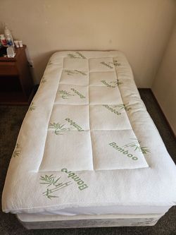 FREE twin bed!! Mattress, frame and boxspring must go!!