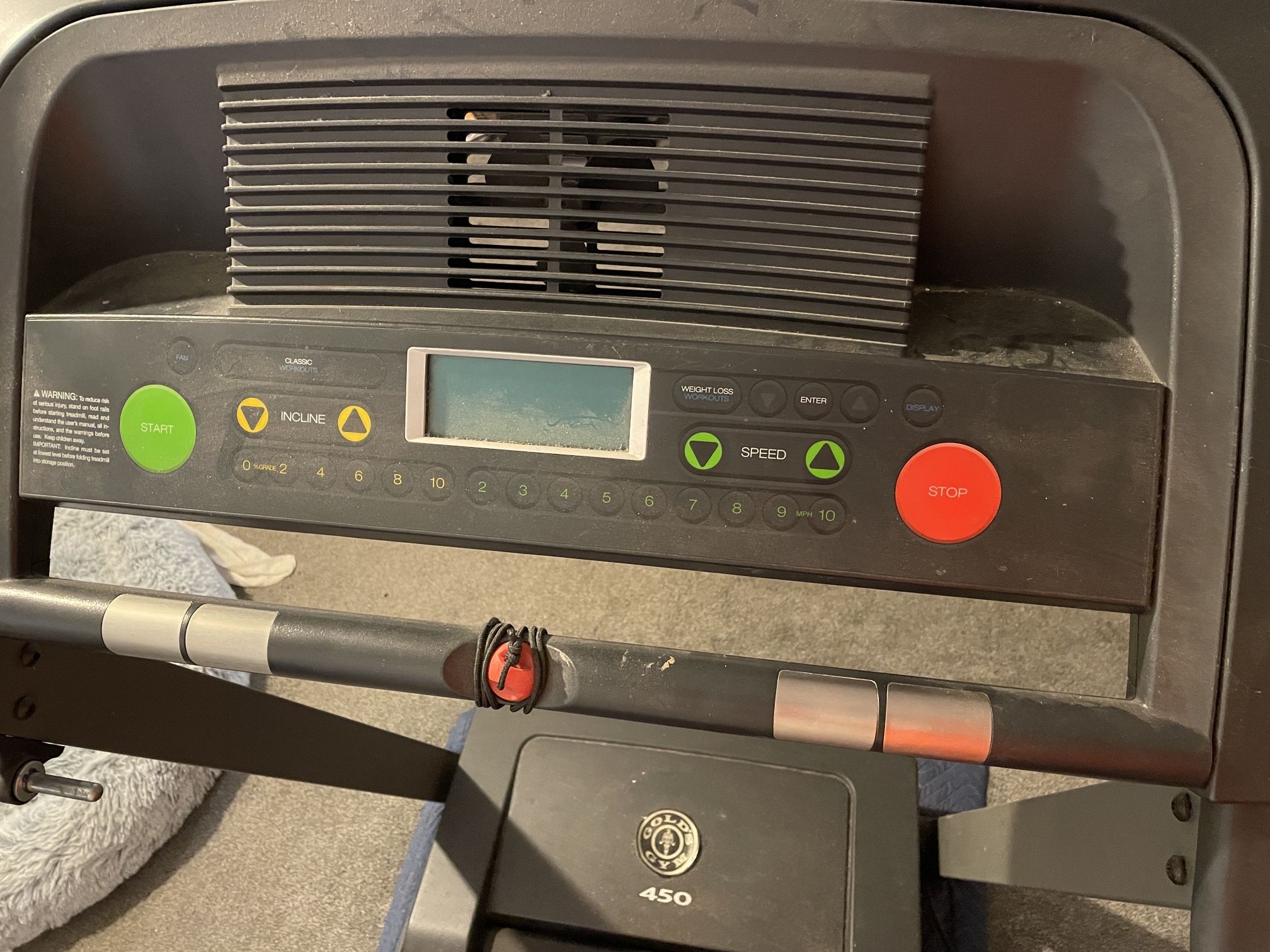 Golds Gym Brand Auto Incline Treadmill For Home