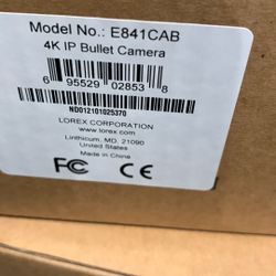 Lorex E841CAB 4K IP Bullet Camera