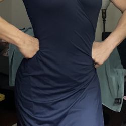 Great material stretchy heavy wraparound dress