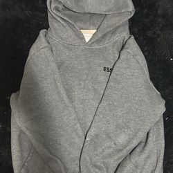 Essentials hoodie  grey  size extra small.