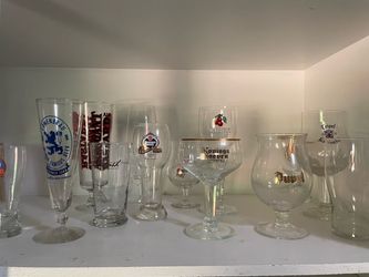 Vintage beer glassware