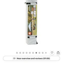 Ozark Trail 10 ft x 10 ft Straight Leg Instant Pop-Up Canopy with Simple Push Setup, White