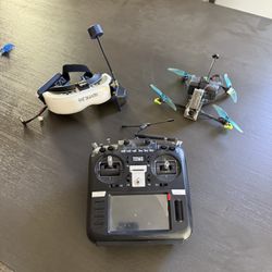 Flywoo LR Explorer Drone With Fat Shark Long Range Goggles And TX16S Controller.