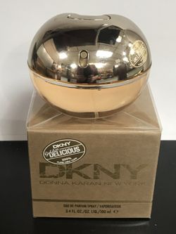 100 % authentic DKNY GOLDEN DELICIOUS PERFUME BY DONNA KARAN NEW YORK 3.4OZ (100ML). ORIGINAL BRAND NEW IN THE BOX