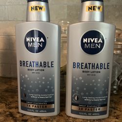 Set of 2 Nivea men breathable body lotion•400ml•all for $12
