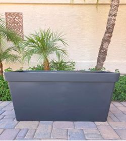 Large Metal Rectanglar Planter 35.5" Long X 20" Wide X 20" Tall