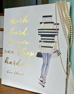 CUTE CANVAS WORK HARD