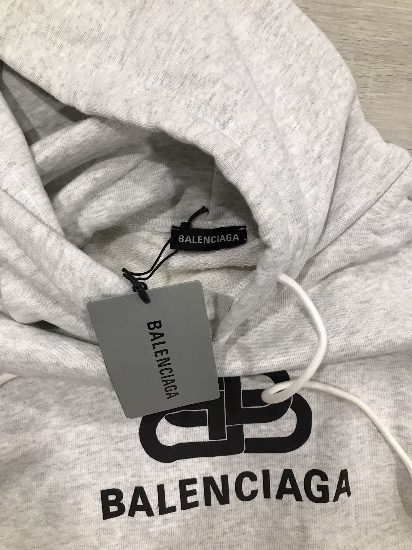 Balenciaga Hoody Hoodie Sweatshirt Grey Medium
