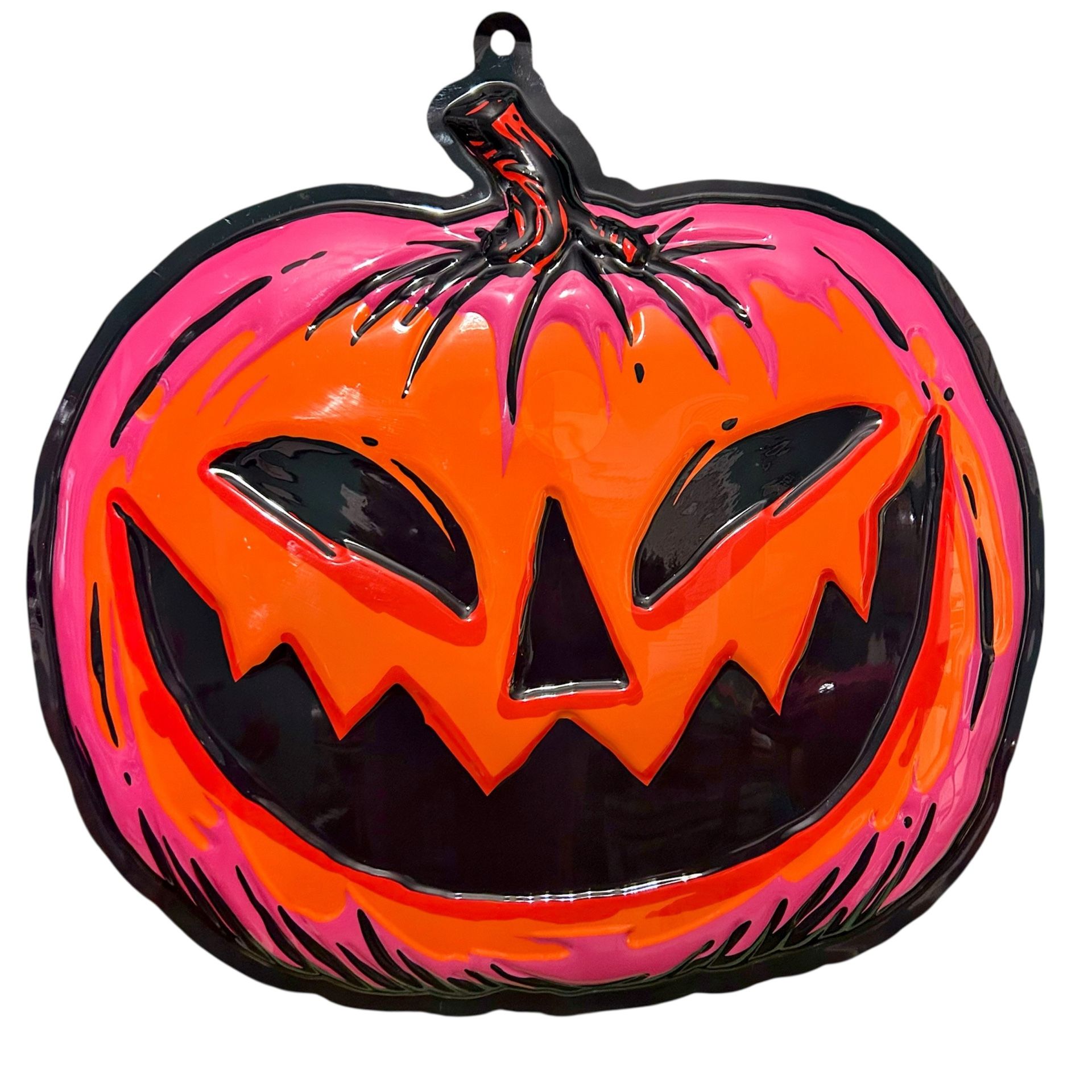 Target Hyde and Eek! Retro Style Neon Halloween 2024 Wall Decor Vacform Pumpkin