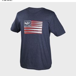 New Rawlings Bat Flag Shirt-adult 