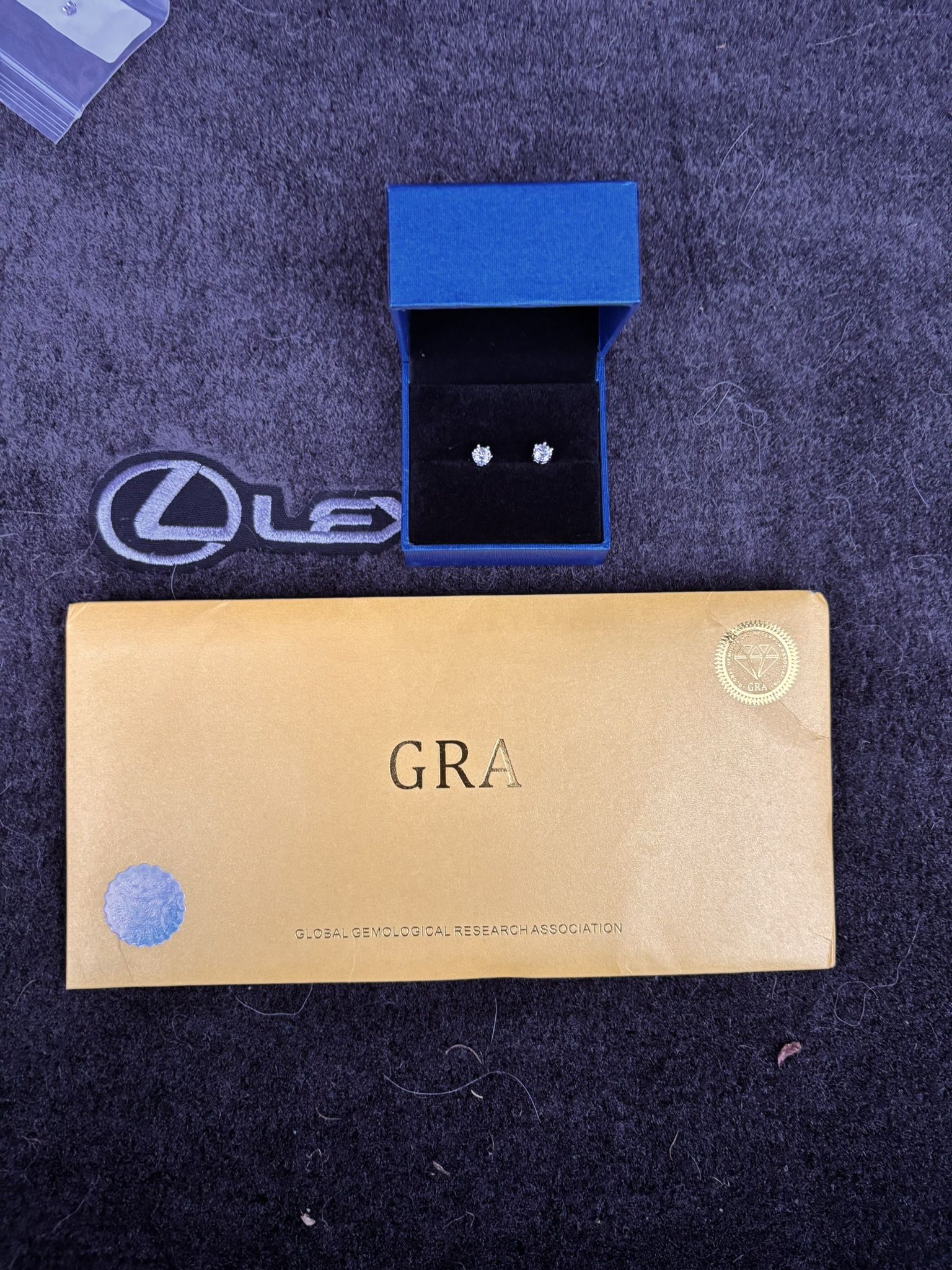 Mossanite Stud Earrings 0.5CT 