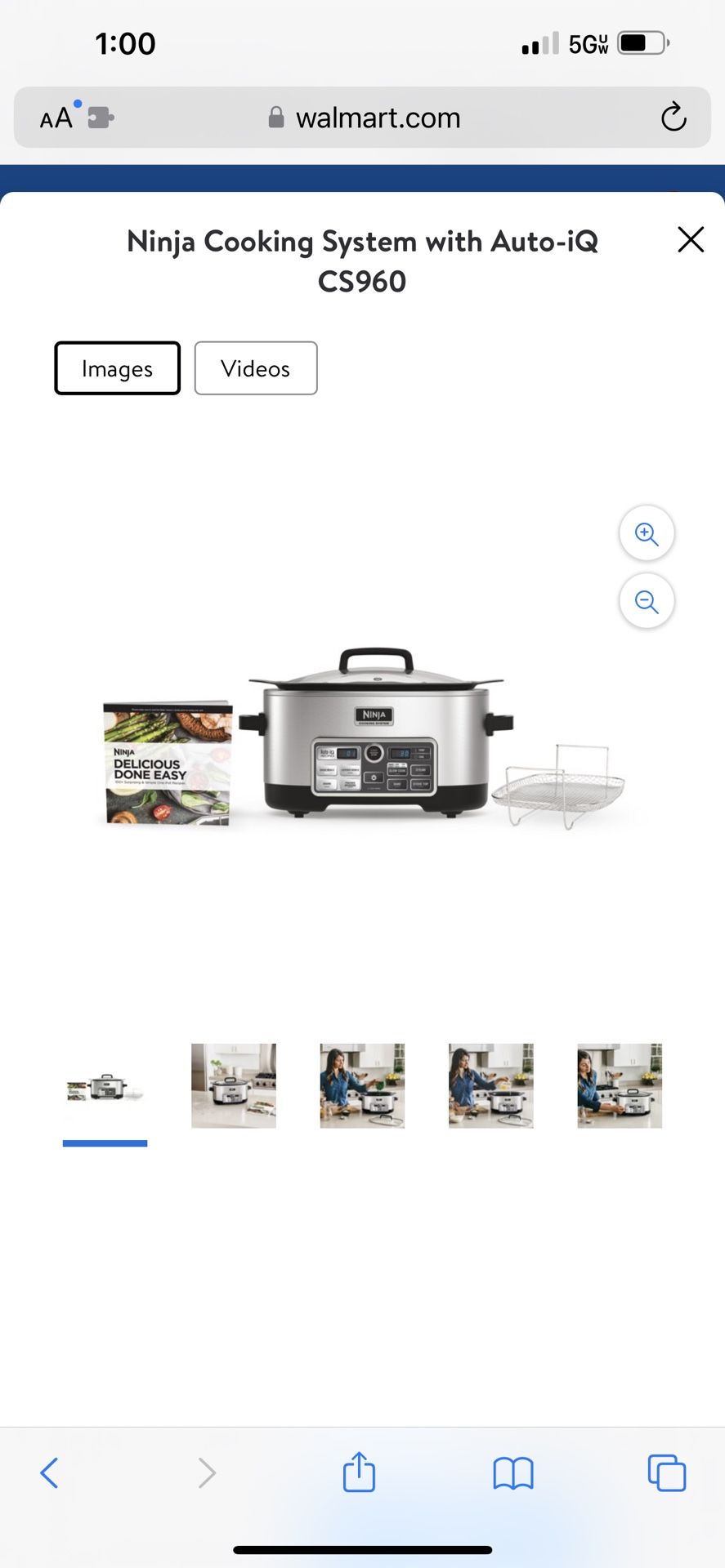 Ninja Cooking System with Auto-IQ (Model: CS960 15)
