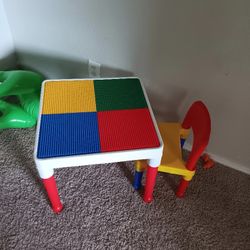 Lego Kids Table With Chair