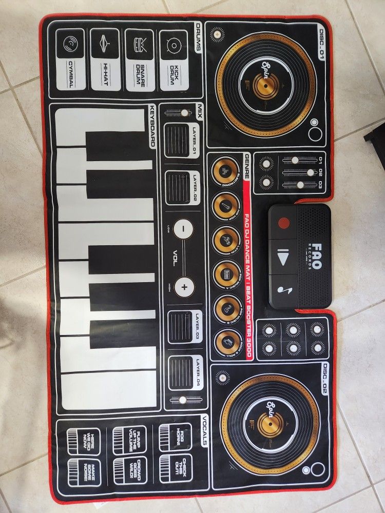 Giant Electronic DJ Mixer Mat
