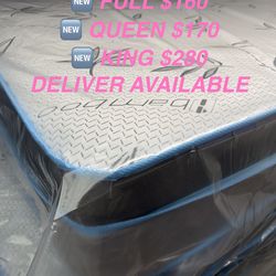 Brand new TWIN. FULL. QUEEN.  KING. MATTRESS AND BOXSPRING