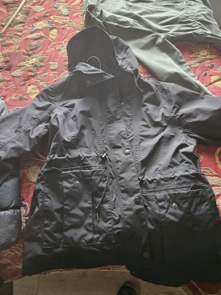 The North Face Black Rain Jacket Size Medium For $75.00
