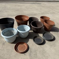 Plastic Plant Pots And Saucers
