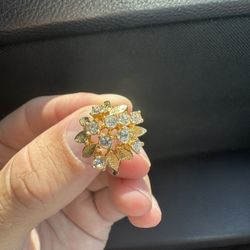 8K HGE Gold Flower Ring