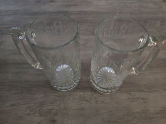 River Walk Sports Bar Beer Mugs 24oz